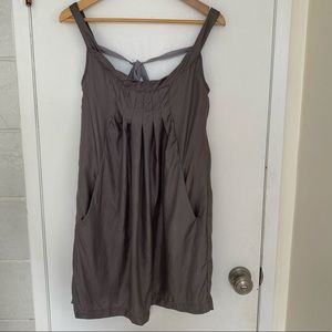 Grey silk dress